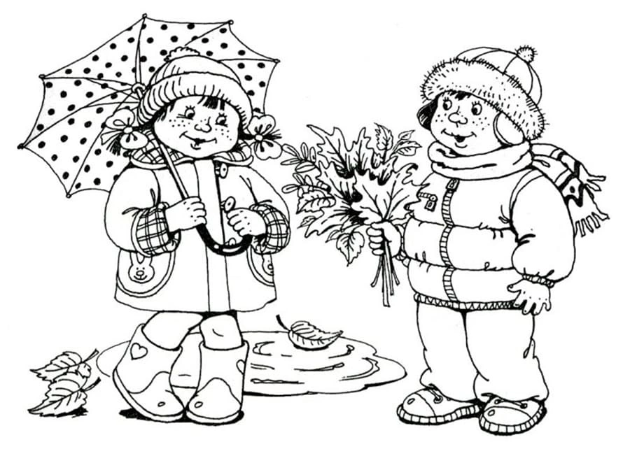 The little boy is handing the leaves to his friend